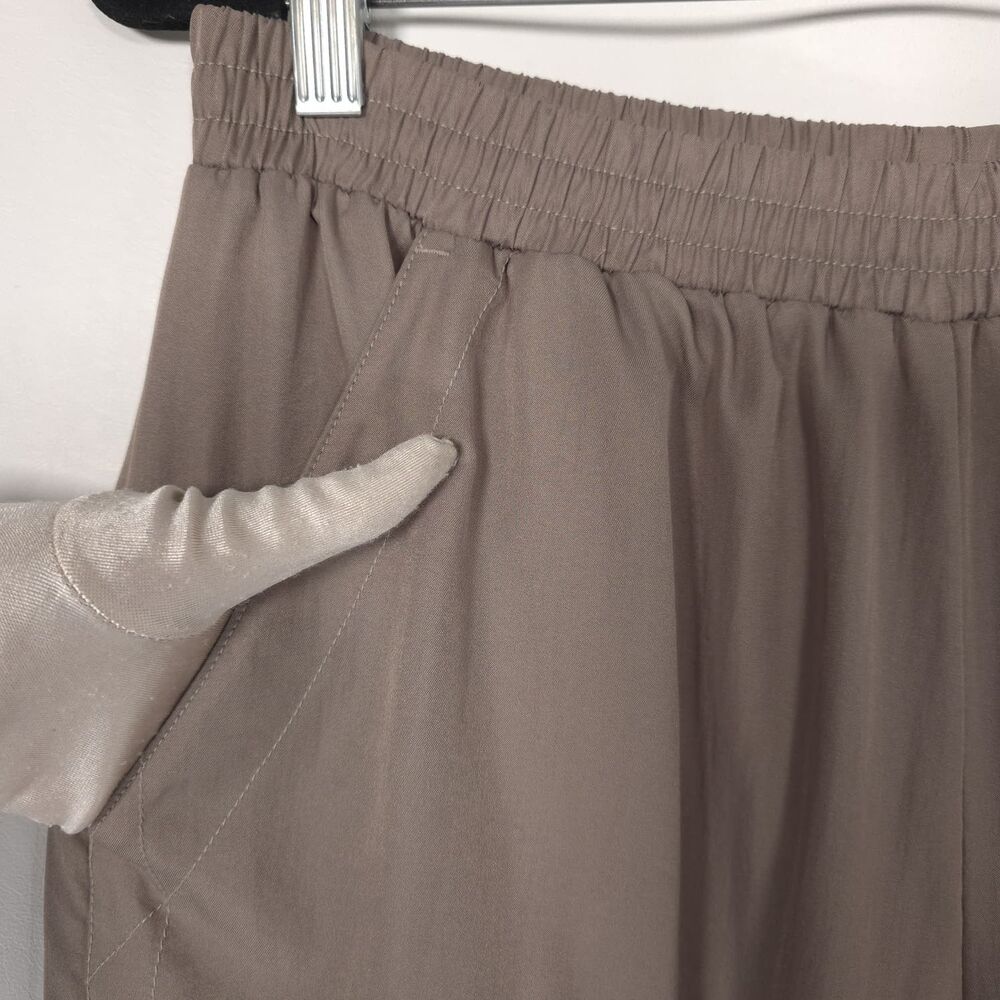NIKE Mens Jogger Pants LARGE Brown Zip Ankle Lined Athletic‎ - Picture 8 of 13
